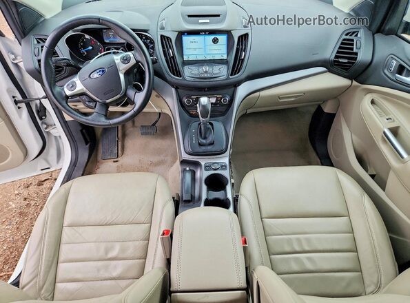1FMCU9GX8GUB22242 2016 FORD ESCAPE White Widok deski rozdzielczej