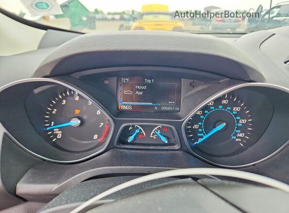 1FMCU9GX8GUB22242 2016 FORD ESCAPE White Widok zestawu wskaźników