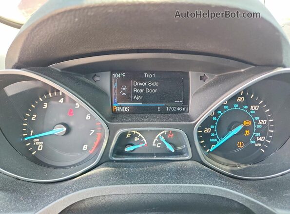 1FMCU9GX9GUB45061 2016 FORD ESCAPE Burgundy Instrument cluster view