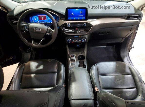 1FMCU9H60MUA86404 2021 FORD ESCAPE Синий Вид панели приборов