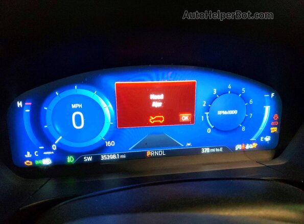 1FMCU9H60MUA86404 2021 FORD ESCAPE Синий Вид щитка приборов