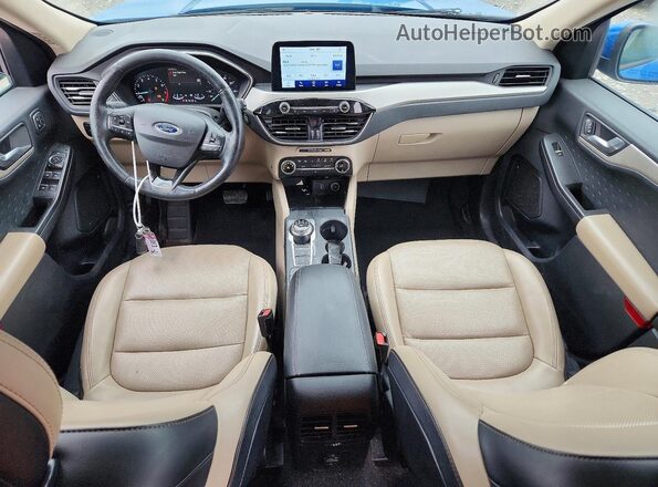 1FMCU9H62LUB09812 2020 FORD ESCAPE Blue Vista del salpicadero
