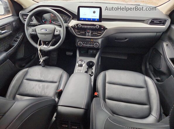 1FMCU9H65LUC40684 2020 FORD ESCAPE Серебряный Вид панели приборов