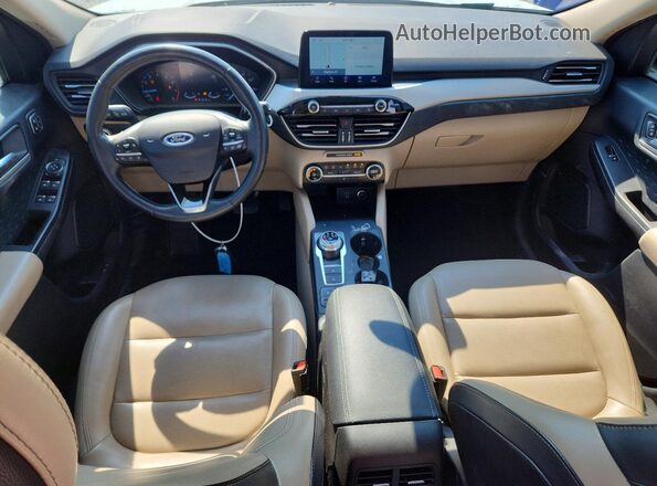 1FMCU9H68LUB07353 2020 FORD ESCAPE White Dashboard view