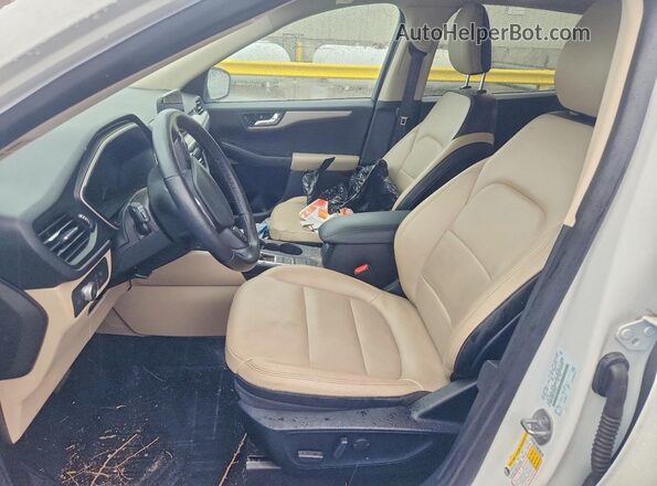 1FMCU9H68LUC38167 2020 FORD ESCAPE White წინა სალონის ხედი
