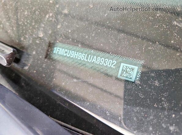 1FMCU9H96LUA89302 2020 FORD ESCAPE Red Widok naklejki z numerem VIN