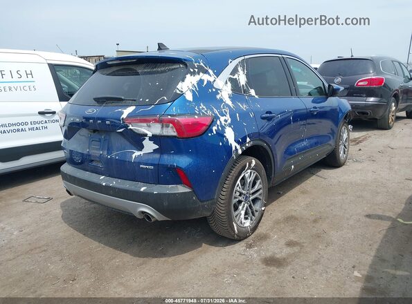 1FMCU9H97NUB81585 2022 FORD ESCAPE Blue Trasero derecho