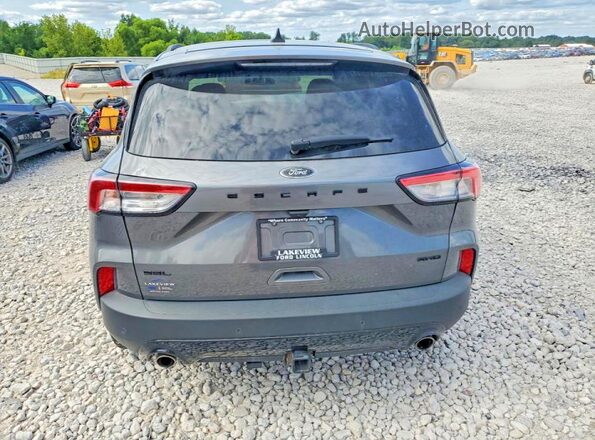 1FMCU9H97NUB83045 2022 FORD ESCAPE Gray Rear view