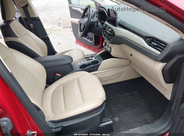 1FMCU9H99LUA73448 2020 FORD ESCAPE Red Vista interior delantera