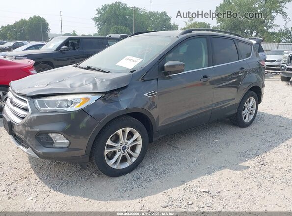 1FMCU9HD0JUB23591 2018 FORD ESCAPE Gray Front left