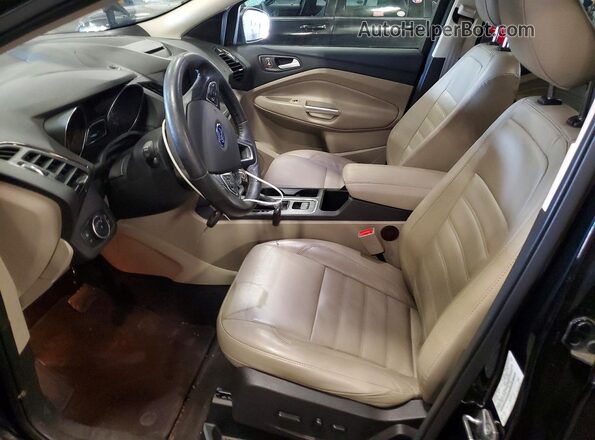 1FMCU9HD0JUC33735 2018 FORD ESCAPE Black Front interior view