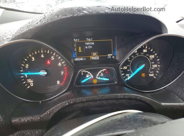 1FMCU9HD0JUC47523 2018 FORD ESCAPE White Вид щитка приладів