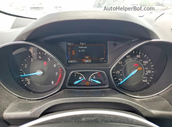 1FMCU9HD0JUC87231 2018 FORD ESCAPE Charcoal Widok zestawu wskaźników