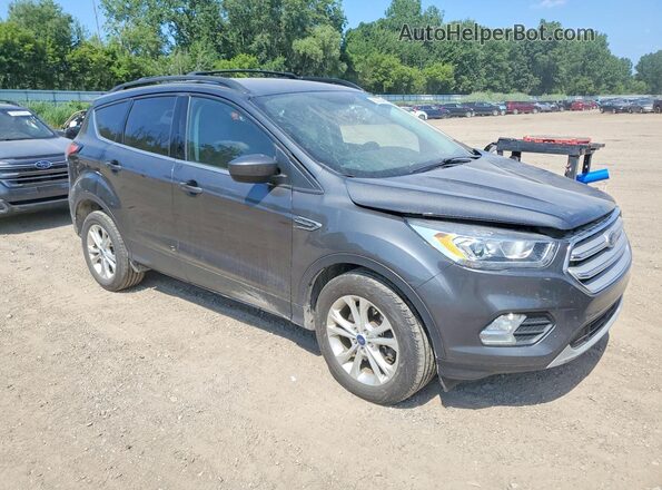 1FMCU9HD0JUD30434 2018 FORD ESCAPE Серый Передняя правая четверть