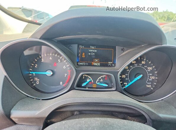 1FMCU9HD0JUD30434 2018 FORD ESCAPE Серый Вид щитка приборов