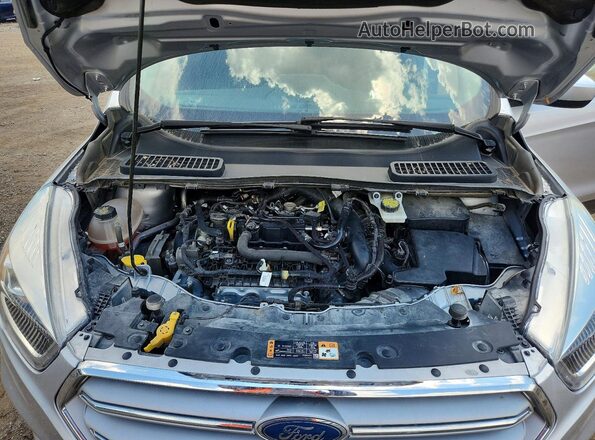 1FMCU9HD0KUB02869 2019 FORD ESCAPE Серебряный Вид подкапотного пространства