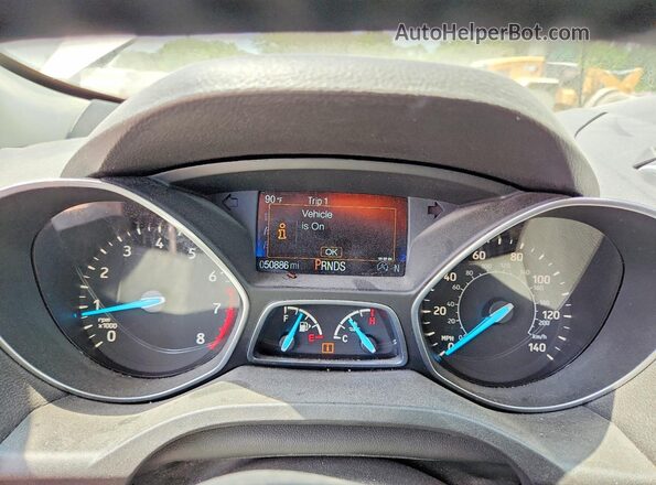 1FMCU9HD0KUB02869 2019 FORD ESCAPE Серебряный Вид щитка приборов