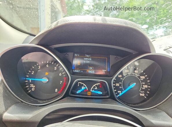 1FMCU9HD1JUD24934 2018 FORD ESCAPE Black Instrument cluster view