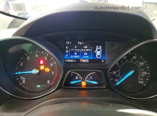1FMCU9HD2JUB93917 2018 FORD ESCAPE Черный Вид щитка приборов