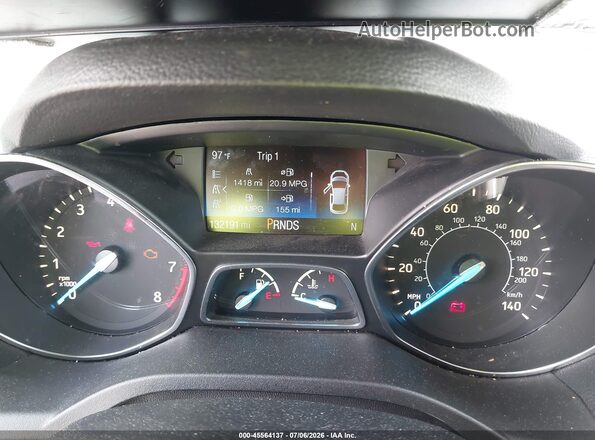 1FMCU9HD2JUC07542 2018 FORD ESCAPE Gray უკანა სავარძლების ხედი
