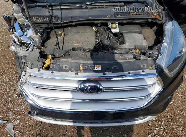 1FMCU9HD3JUB30857 2018 FORD ESCAPE Black Vista del compartimento del motor
