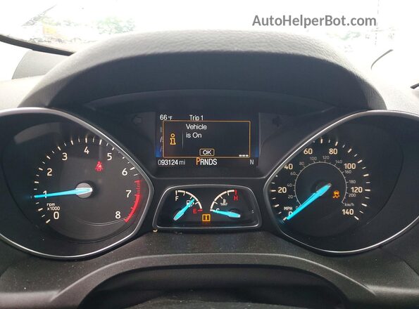 1FMCU9HD3JUC68494 2018 FORD ESCAPE Silver Սարքավորումների վահանակի տեսք