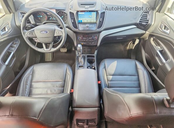 1FMCU9HD4JUA34803 2018 FORD ESCAPE White Widok deski rozdzielczej