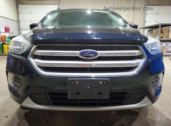1FMCU9HD4JUB01416 2018 FORD ESCAPE Blue Widok z przodu