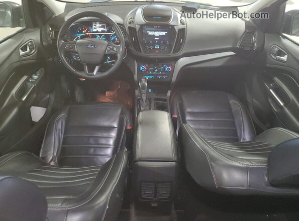 1FMCU9HD4JUB85995 2018 FORD ESCAPE Gray Вид панелі приладів