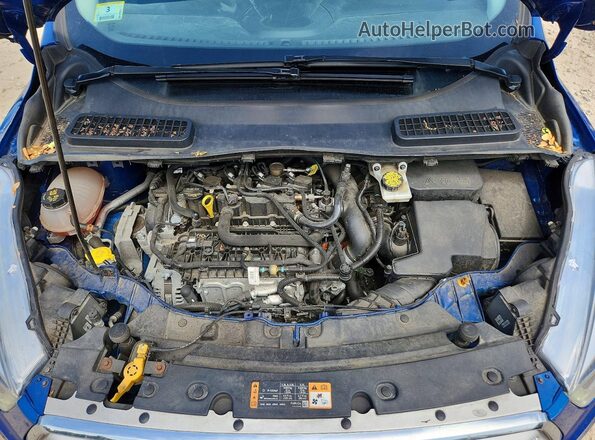 1FMCU9HD4KUB81186 2019 FORD ESCAPE Blue Вид підкапотного простору