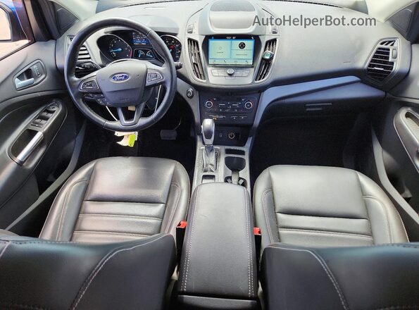 1FMCU9HD4KUB81186 2019 FORD ESCAPE Blue Вид панелі приладів