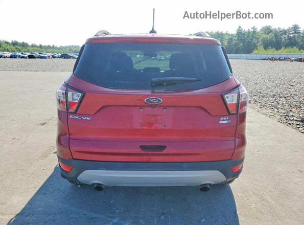 1FMCU9HD5JUB01439 2018 FORD ESCAPE Red Vista trasera