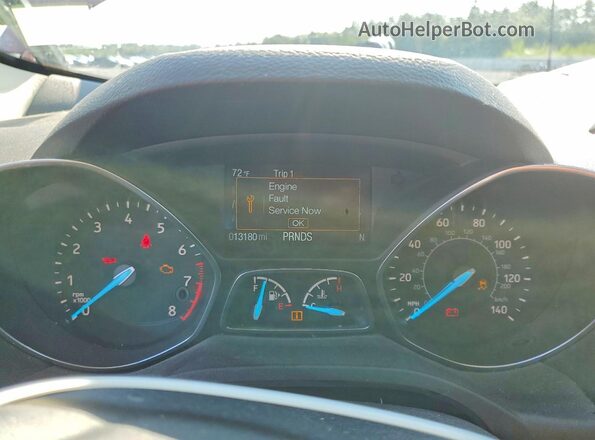 1FMCU9HD5JUB01439 2018 FORD ESCAPE Red Vista del cuadro de instrumentos