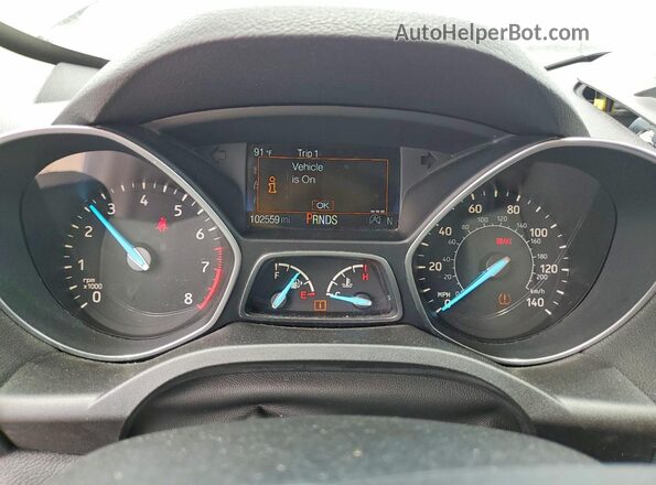 1FMCU9HD5KUA77659 2019 FORD ESCAPE Gray Instrument cluster view