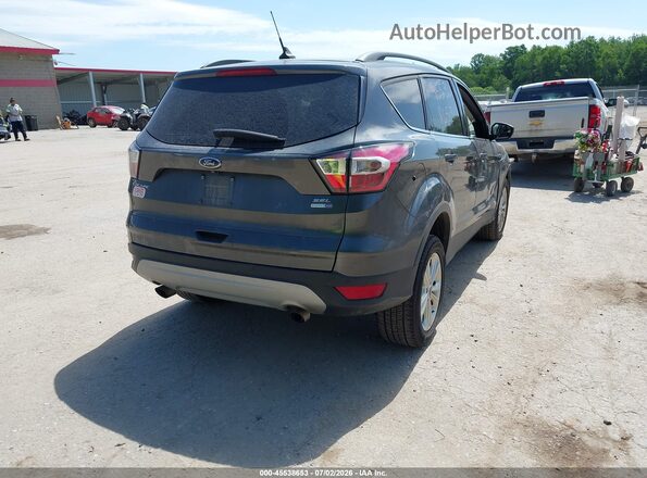 1FMCU9HD6JUD53071 2018 FORD ESCAPE Серый Задняя правая четверть