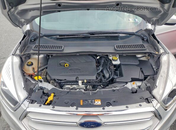 1FMCU9HD7JUC66540 2018 FORD ESCAPE Серебряный Вид подкапотного пространства
