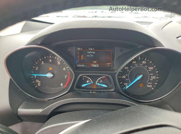 1FMCU9HD7JUC66540 2018 FORD ESCAPE Серебряный Вид щитка приборов