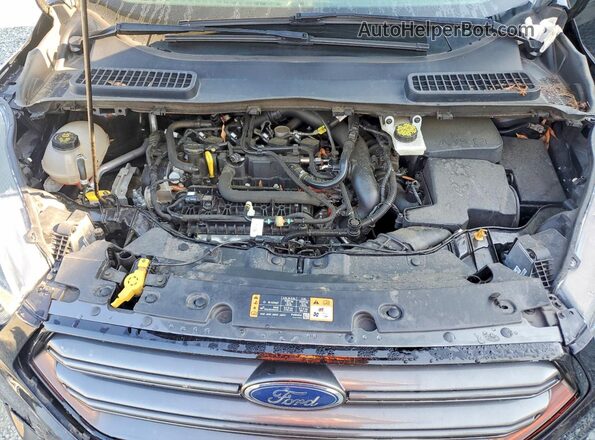 1FMCU9HD7KUB22892 2019 FORD ESCAPE Black Widok komory silnika
