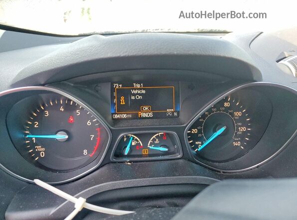 1FMCU9HD7KUB22892 2019 FORD ESCAPE Black Widok zestawu wskaźników