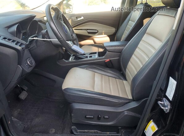 1FMCU9HD7KUB22892 2019 FORD ESCAPE Black Widok wnętrza z przodu