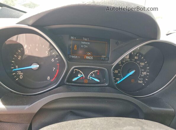 1FMCU9HD8KUB24456 2019 FORD ESCAPE Blue ხელსაწყოთა პანელის ხედი
