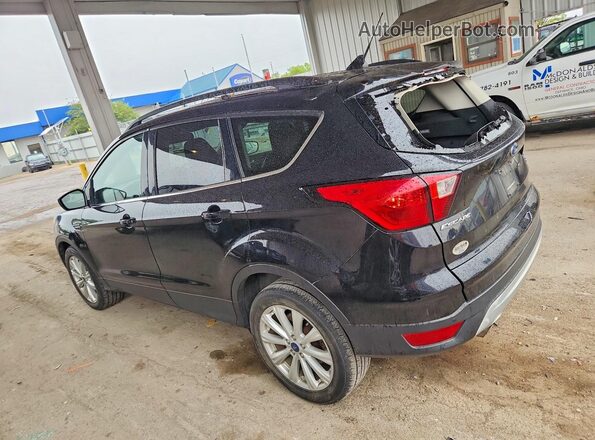 1FMCU9HD8KUB38907 2019 FORD ESCAPE Black Trasero izquierdo