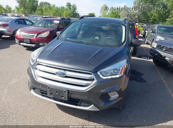 1FMCU9HD9JUC58441 2018 FORD ESCAPE Black Вид щитка приладів