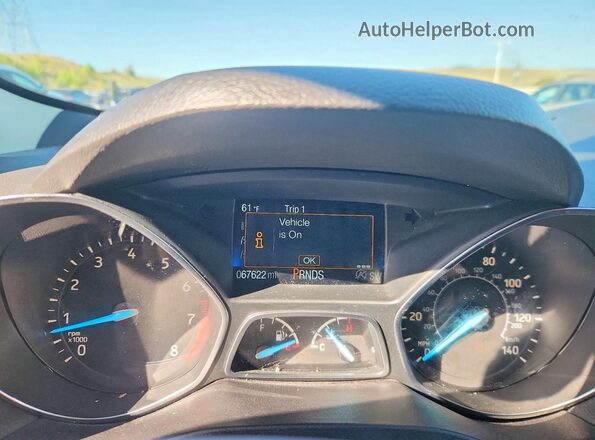 1FMCU9HD9JUD29329 2018 FORD ESCAPE Gray Սարքավորումների վահանակի տեսք