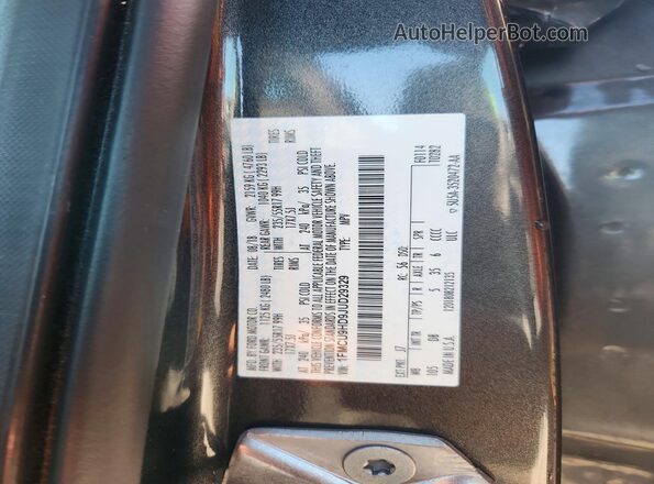 1FMCU9HD9JUD29329 2018 FORD ESCAPE Gray VIN կոդի պիտակի տեսք