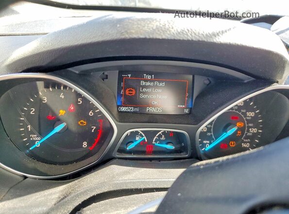 1FMCU9HDXJUB15000 2018 FORD ESCAPE Синий Вид щитка приборов