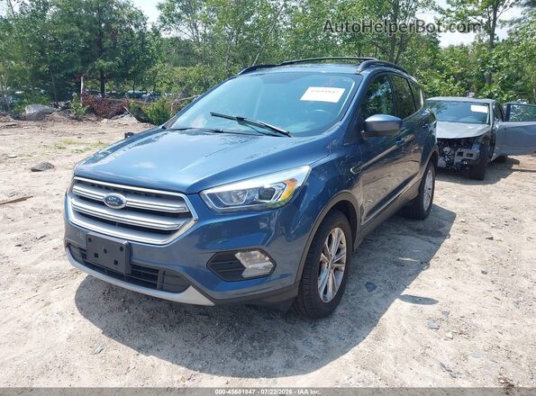 1FMCU9HDXJUB78341 2018 FORD ESCAPE Blue წინა მარცხენა ხედი სამი მეოთხედიდან