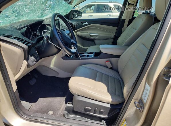 1FMCU9HDXJUD04889 2018 FORD ESCAPE Tan Front interior view