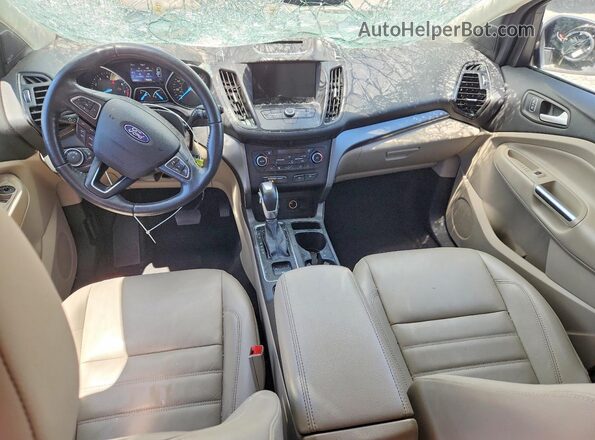 1FMCU9HDXJUD04889 2018 FORD ESCAPE Tan Dashboard view