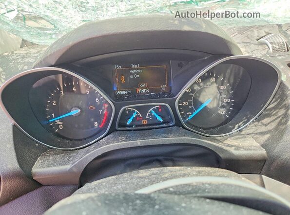 1FMCU9HDXJUD04889 2018 FORD ESCAPE Tan Instrument cluster view